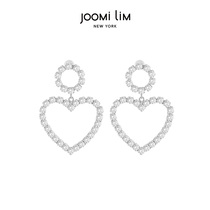 JOOMi LiM Crystal Love earrings niche design earrings 2021 New Net red temperament premium ins accessories