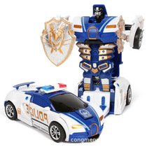 Shake-in-the-same child Collision Key Deformation Toy Inertia Impact Boy Morphs Toy Car Robot