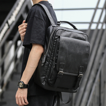 Cortical Business Laptop Bag Backpack Mens Double Shoulder Bag Tide Cards Big Capacity Travel Bag High School High School Students