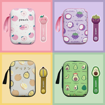 Fruit Multifunction Containing Box Cell Phone TABLET DATA LINE CHARGER HEAD BLUETOOTH HEADPHONES HANDY CONTAINING BAG KEY ZERO MONEY U PAN 2 5 INCH MOBILE HARD DRIVE HAND HOLD WRAPPING WIRE INSTRUMENTAL FINISHING CARD BAG