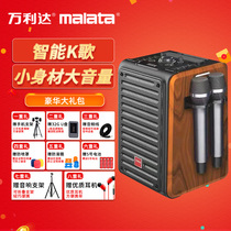 Wanlida small net red outdoor audio Home portable live sound card Portable K song all-in-one machine Bluetooth speaker