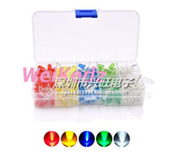 3mm 5mmLED light-emitting diode F3 red yellow blue green and white in-line lamp beads component package of 10 kinds of 10 pieces