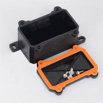 Plastic waterproof junction box small IP68 outdoor branch connector buried underwater sealed junction box plastic black