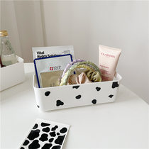 ins simple skin care cosmetics mask finishing basket student female dormitory desktop storage basket mobile phone case storage box