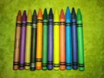 12 colour crayons for a 12 colour