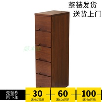 20 25 30 Drawer type mini angle gap cabinet Solid wood debris small narrow cabinet Household storage storage cabinet