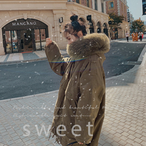 Parker cotton-padded women 2021 Winter new Korean student tooling ins Chaogang style casual plus velvet cotton coat