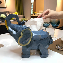 Creative Eu Style Home Elephant Tissue Box Minimalist Living-room Tea Table Tabletop Multifunction Napkin Box Personality Cramps