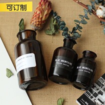 (Mountain tree) ins Jane European style dry flower glass vase cafe shop set up shooting props literary vase