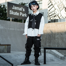 Street Dance Suit Boy Hip Hop Out of Handsome Qi Children Loose Work Pants Personality Performance Suit Korean Version Racks Subdrum