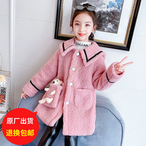 Girl Hair Sweater Jacket Autumn Winter Clothing 2022 New Yangqi CUHK Tong Leisure 100 lapped Thickened Goat Hair Blouse