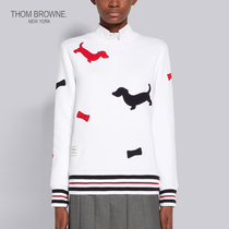 Ms. Thom Browne 2022 Spring Summer Classic HECTOR Round Collar Embroidered Hooded Sweatshirt