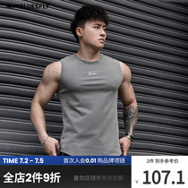 Sport Vest Mens Summer New Wash Water Retro Musculature Muscle Sleeveless T-Shirt Speed Dry Running Training Fitness Blouse