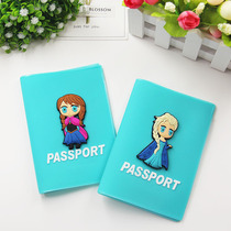 Travel abroad supplies cartoon passport cover Princess Aisha travel passport protection cover simple certificate storage bag