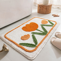 (Bathroom Ground Mat) Small Qing New Bathrooms Absorbent Ground Mat Doormat cushions Thickened Absorbent Mat