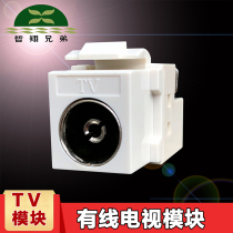 Zhexiang Brothers cable TV module TV Jack home multimedia coaxial TV socket HD digital signal TV module 86 satellite CCTV socket panel