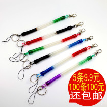 Spring rope mobile phone anti-loss elastic telescopic chain keychain Creative men and women key ring key chain elderly