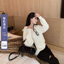 SUN11 (Thanksgiving feedback as low as 5 fold spot second hair) pit zipper long sleeve knit women