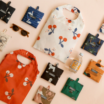 Korea Dailylike folding shopping bag Environmental protection bag color printing daily travel female portable storage bag