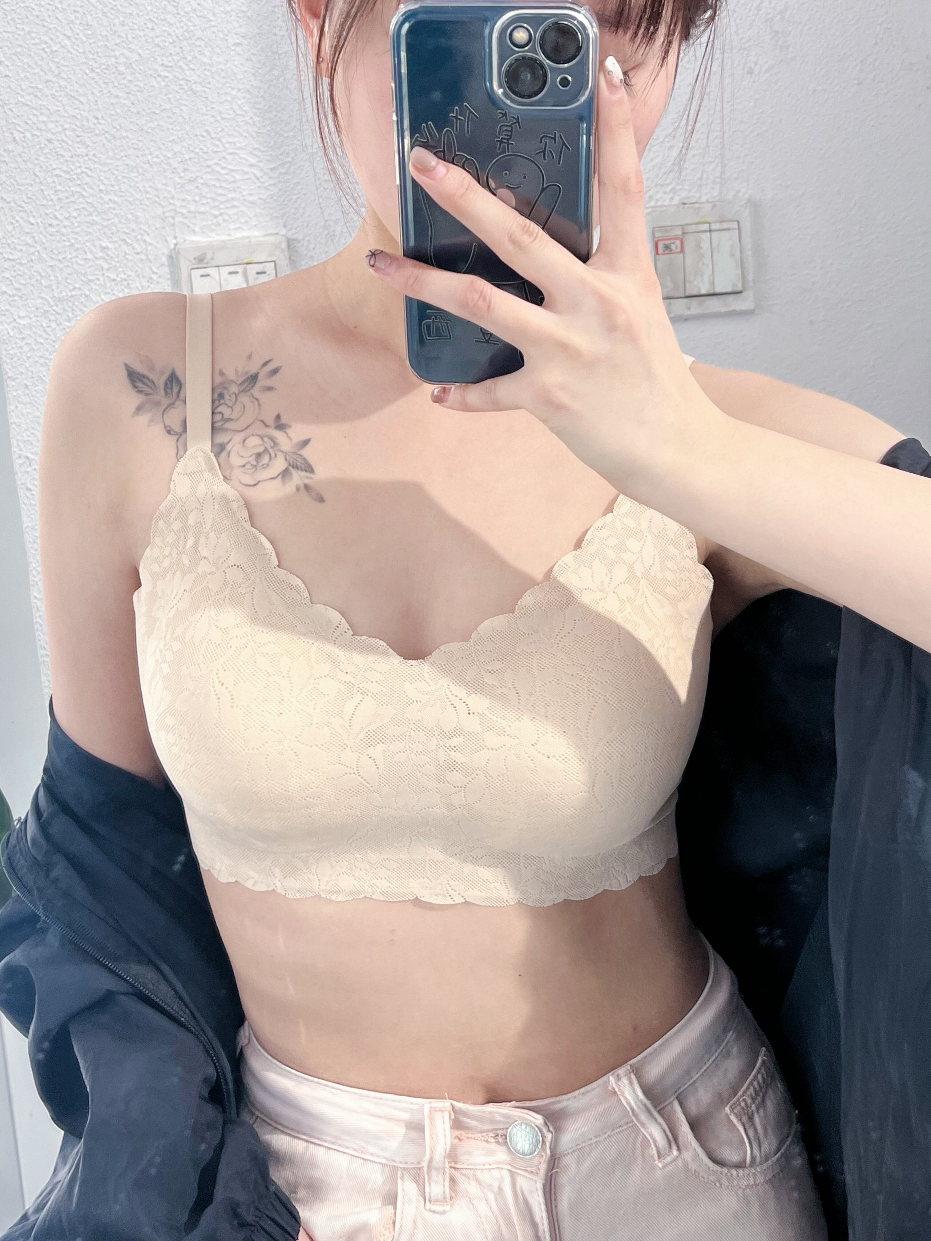 【小海豚内衣】伊维斯小胸显大文胸微聚拢设计自然挺拔蕾丝元素精致浪漫