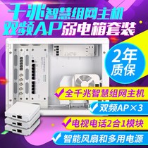 Extremely full Gigabit 3 hotspot package weak current box home router module strip PoE power wireless AP