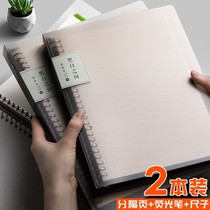 Loose-leaf a5 grid Cornell notebook thick detachable notepad stationery b5 large student English book