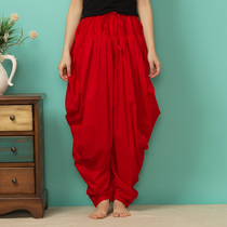 Indian clothing with top slim Indian side mask pants spring and summer pants multi-color cotton radish pants pleated pants