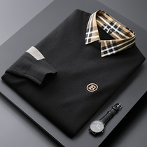 Light and luxurious fashion Chauded two sweaty clothes Mens autumn winter workout Embroidered Warm Blouse shirts Casual Shirt Collar Needlewear