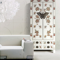 Furnishing products] New Chinese butterflies wardrobe Classical made of old furniture Solid wood New Wedding Hon transport storage furniture