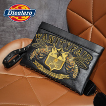 Handbags Men Genuine Leather Youth Envelopes Bag Large Capacity Fashion Casual Hands Bag for European and American Trend clips Handbags Handbags