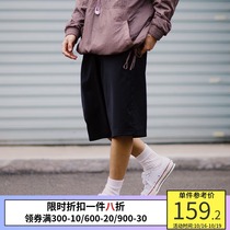 PSO Brand suit shorts mens loose summer wear casual six-part pants trend Joker straight wide leg pants