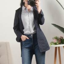 Original Korea 21-year-autumn Jean Joshuai Premier Fan Eng Lun Fan Draw Rope Collection Waist Casual Windsuit Woman Coat 3 Color