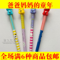 After 80 nostalgic classic 0 5 refill cartoon bear automatic pencil push pen primary school stationery prize