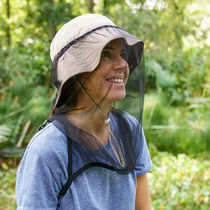 Outdoor travel anti-mosquito mask gauze Net worm head cover anti-beekeeping cap fishing mountaineering camping head net cap