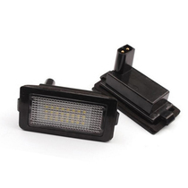 Suitable for BMW E38 24led license plate light license plate light modified light white light black frame 2