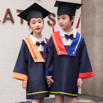 Childrens doctoral uniforms kindergarten uniforms Childrens doctoral hats Primary School students sixth grade graduation dresses summer suits