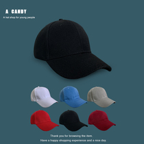 Cap children Korean version Leisure pure color baseball cap Summer breathable about 100 hitch a student street duck tongue cap black shade