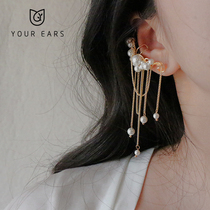 YOUR EARS original design hand sen xi Pearl exaggerated elves er gu jia wu er dong earrings all-in-one