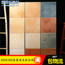 Antique tile tile pastoral bathroom kitchen wall brick living room background wall floor tiles 300 American country