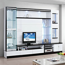 Modern minimalist TV cabinet wine cabinet combination background wall small apartment multi-functional background wall cabinet Chinese furniture