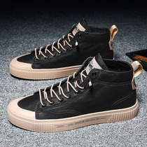 High - gang shoes men sneakers flat shoes trend and casual leather shoes 2022 new Martin boots tide shoes help summer