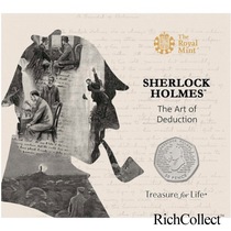 Britain 2019 Conan Doyles 160th Anniversary Sherlock Holmes Memorial Coin with Official Card