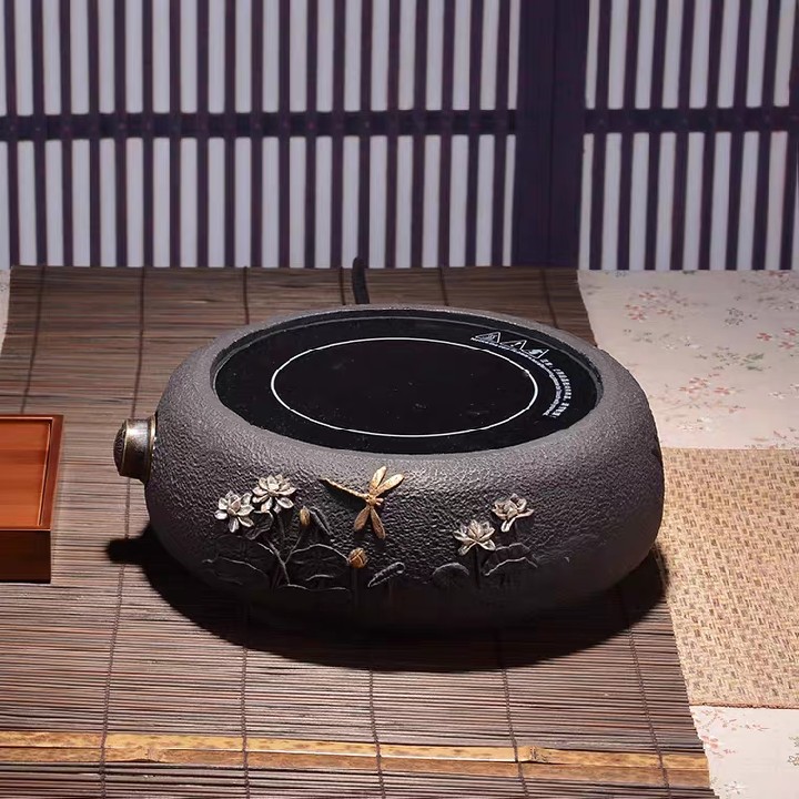 Happy-raised eyebrow cast iron black crystal stove to cook tea stove