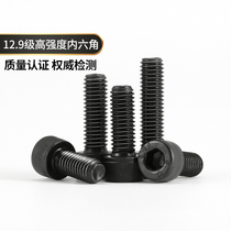 12 9 grade high strength hexagon socket screw extended cylindrical head bolt full tooth M5 * 6 8 30 120 250