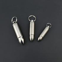 Creative Sub Warhead Pure Titanium Waterproof Bin Outdoor Equipped EDC pendant Damp Pocket Kit Pendant Emergency Medicine Bottle