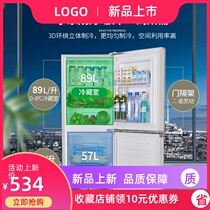 Oaks 146 160 liters large capacity refrigerator household small open double door dormitory rental energy-saving