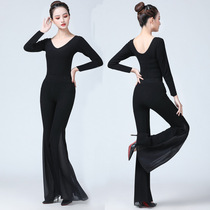 2020 new etiquette body training clothing womens conjoined set elegant manners slim model socialite walk Dance