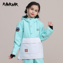 Winter Outdoor Children Ski Wear Top Waterproof Windproof Warm Boys Girls Single Board Student Ski Clothes