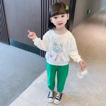 UK Next Sara Girls Suit 2022 Spring New Ocean Gas Kids Baby Casual Chic Two Sets