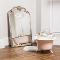 European luxury full-length mirror American Cloakroom Floor-to-ceiling full-length mirror Bedroom background wall decoration Wall-mounted dressing mirror